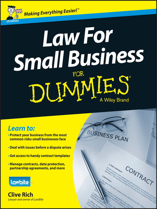 Cover image for Law for Small Business For Dummies